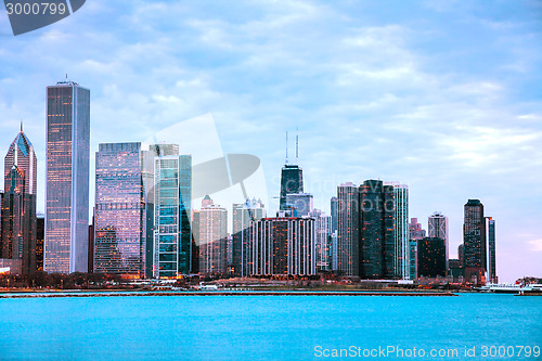 Image of Chicago downtown cityscape