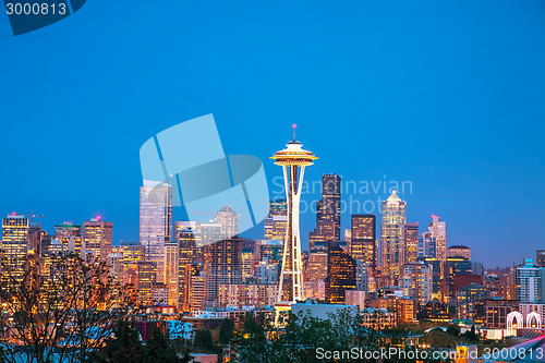 Image of Downtown Seattle as seen from the Kerry park