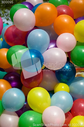 Image of Colourful air balloons.