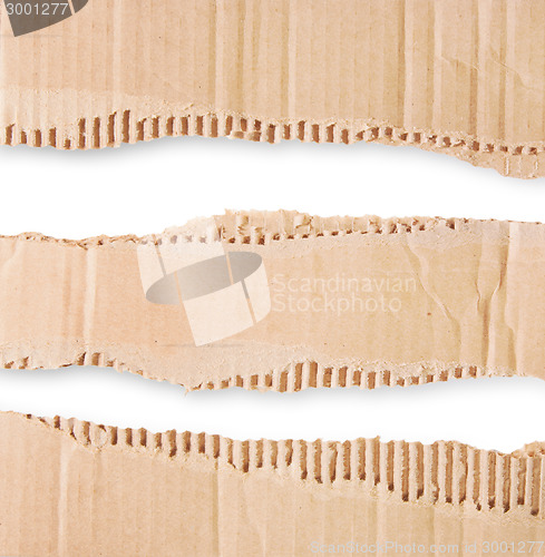 Image of Three Pieces Of Corrugated Cardboard