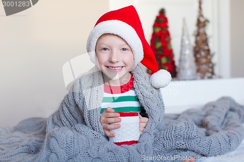 Image of kid at christmas