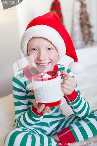 Image of kid at christmas