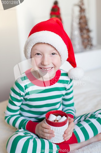 Image of kid at christmas