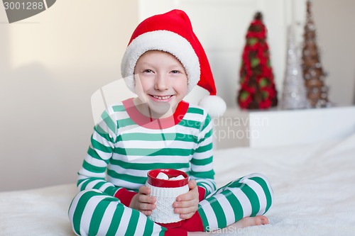 Image of kid at christmas