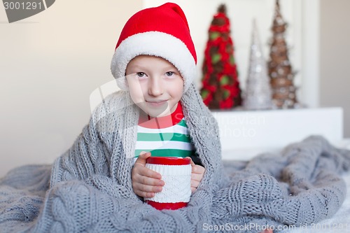 Image of kid at christmas