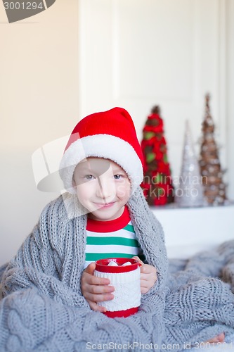 Image of kid at christmas