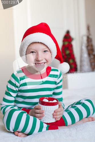 Image of kid at christmas