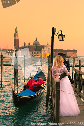 Image of Just married in Venice, Italy.