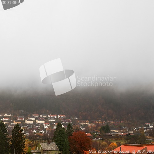 Image of Colorful autumn in Bergen, Norway