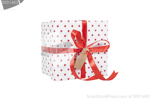 Image of Giftwrapped present isolated