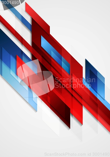 Image of Blue and red hi-tech vector motion design