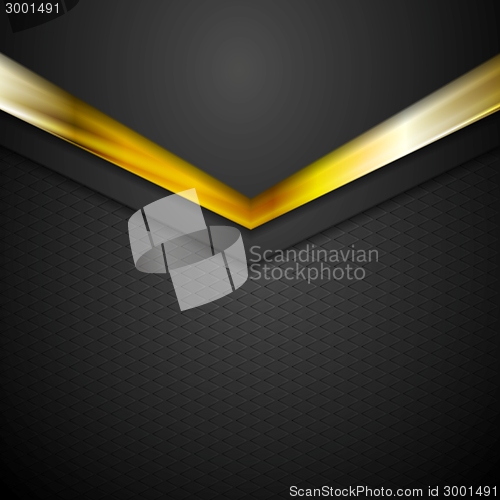 Image of Technology corporate background with gold color arrows