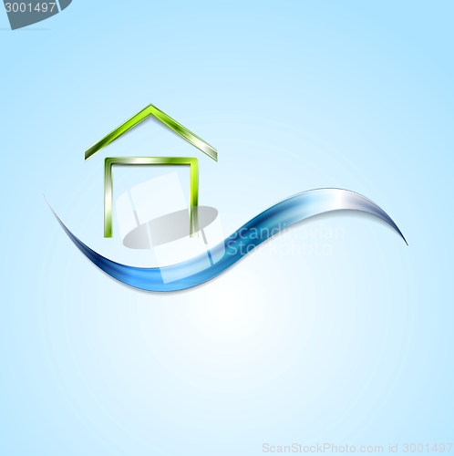 Image of Bright house logo and wave design