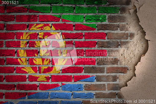 Image of Dark brick wall with plaster - Eritrea