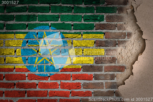 Image of Dark brick wall with plaster - Ethiopia