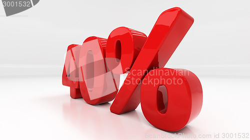 Image of 3D forty percent