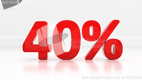 Image of 3D forty percent