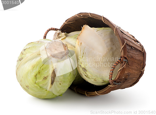 Image of Cabbage in a basket