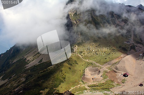 Image of Clouds on the mountain slope