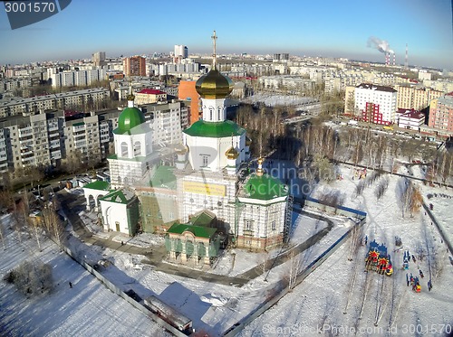 Image of Aerial view on temple chapel in honor of Lady Day