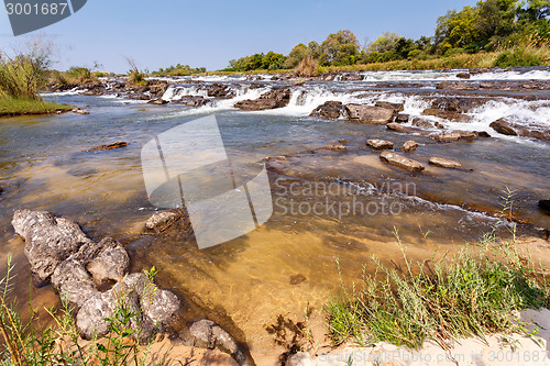 Image of Famous Popa falls in Caprivi, North Namibia