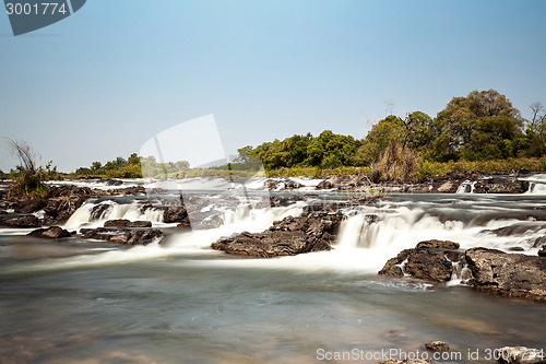 Image of Famous Popa falls in Caprivi, North Namibia