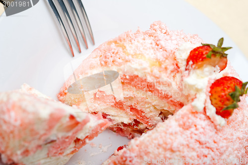 Image of fresh strawberry and whipped cream dessert