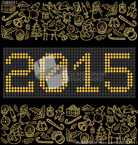 Image of Vector button numbers 2015