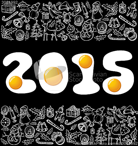 Image of Vector eggsnumbers 2015