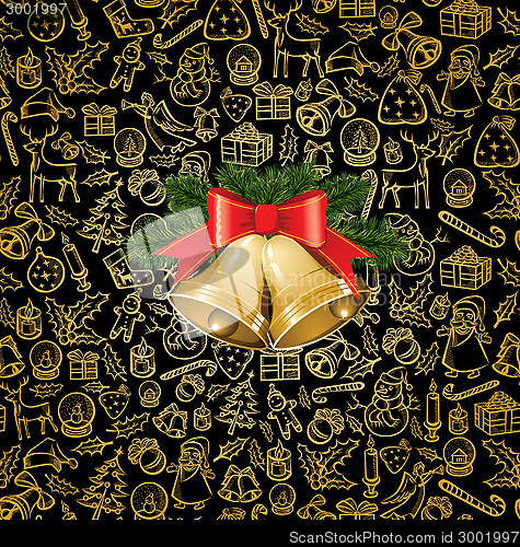 Image of Christmas objects and elements