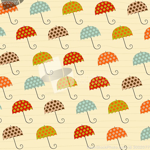 Image of pattern with umbrellas