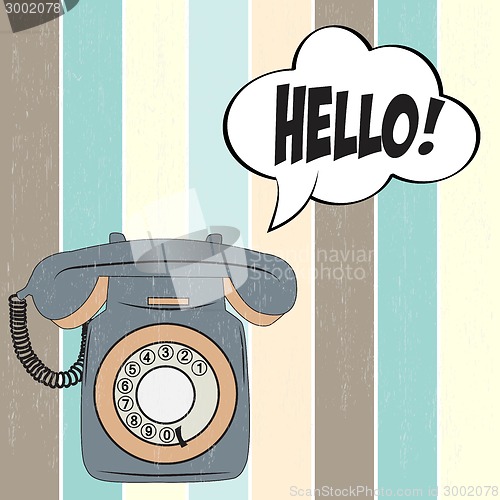 Image of retro phone