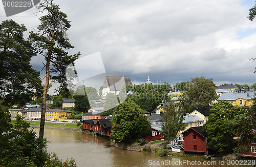 Image of view of the ancient city Porvoo, Finland