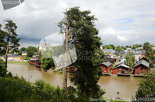 Image of view of the ancient city Porvoo, Finland