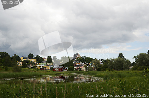 Image of view of the ancient city Porvoo, Finland