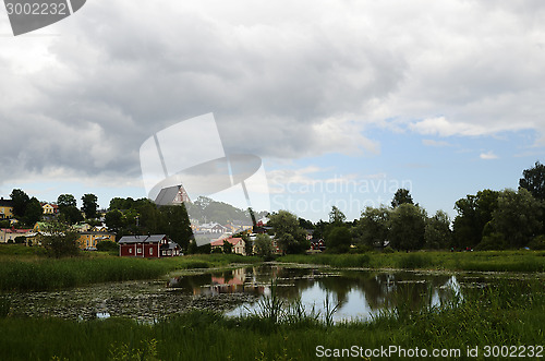 Image of view of the ancient city Porvoo, Finland