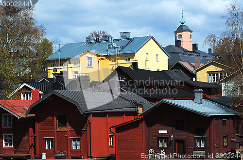 Image of view of the ancient city Porvoo, Finland