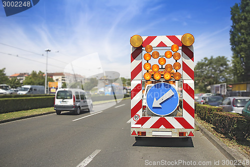 Image of Road maintenance car signal