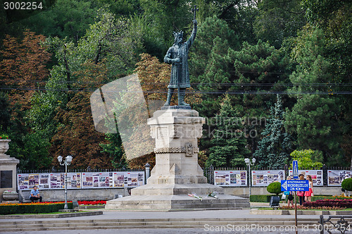 Image of Monument of Stefan the Great, cel Mare, in Chisinau, Moldova