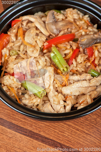 Image of Rice chicken vegetable