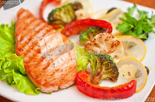 Image of salmon steak