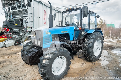 Image of Tractor demonstration of Belarus production
