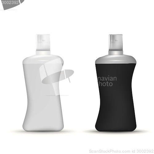 Image of Vector illustration of shampoo bottles mock up