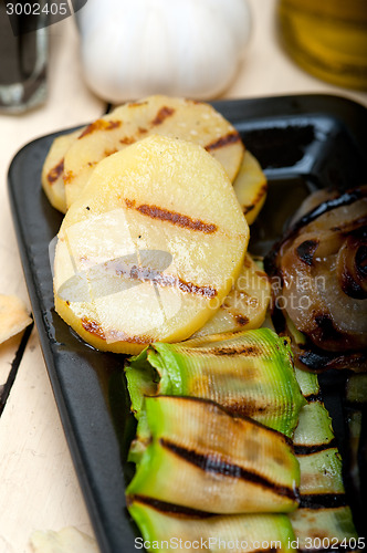 Image of grilled assorted vegetables 