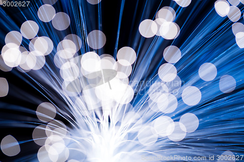 Image of Blue fibre optics