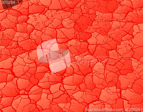 Image of Cracked red