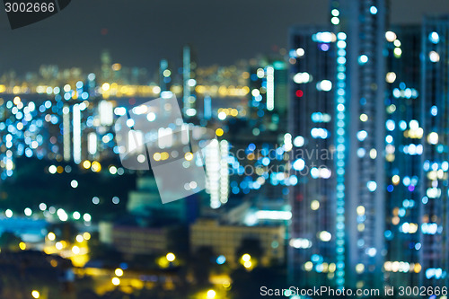 Image of Blured lighhts , Hong Kong 