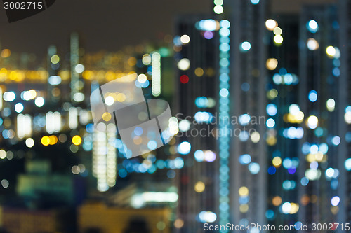 Image of Blurred unfocused building light 