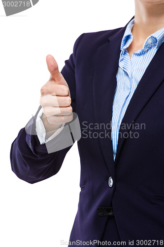 Image of Businesswoman with thumb up