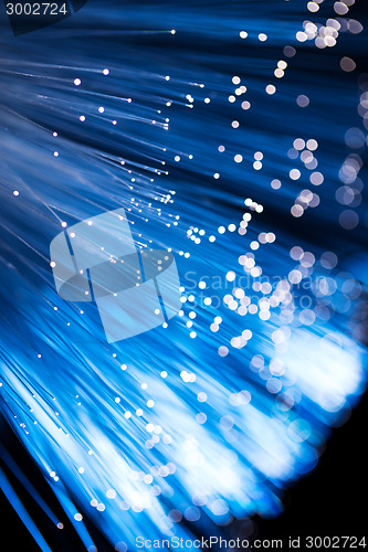 Image of Blue fiber optics